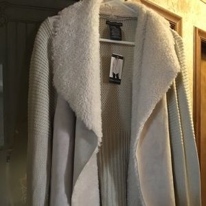 Long Sleeve Faux Fur Cardigan